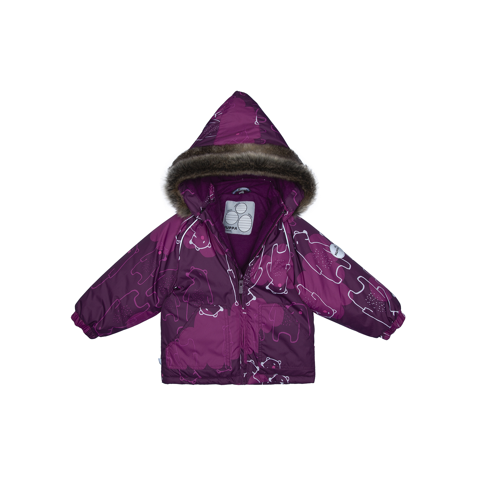 Куртка Huppa VIRGO 17210030 бордовый с принтом 86 (4741468927213) изображение 3