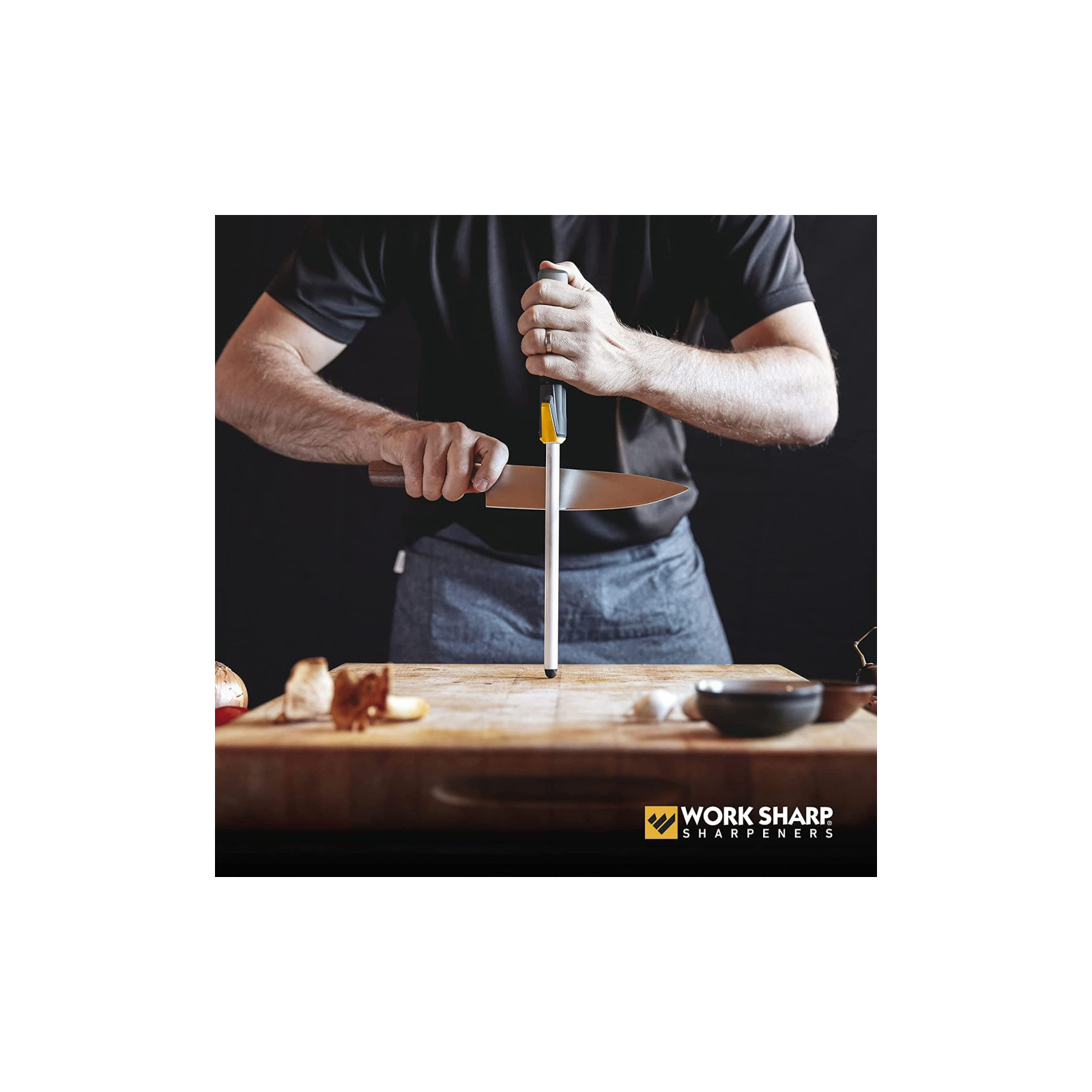 Мусат Work Sharp Ceramic Kitchen Honing Rod WSKTNCHR-I (WSKTNCHR-I) изображение 4