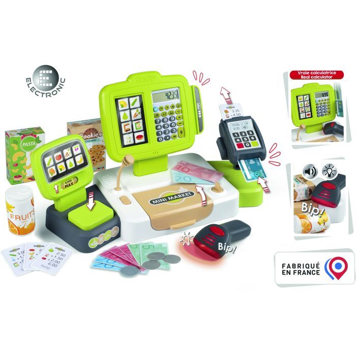 Игровой набор Smoby Электронная касса с терминалом весами и звуковым сканером (350114) изображение 2