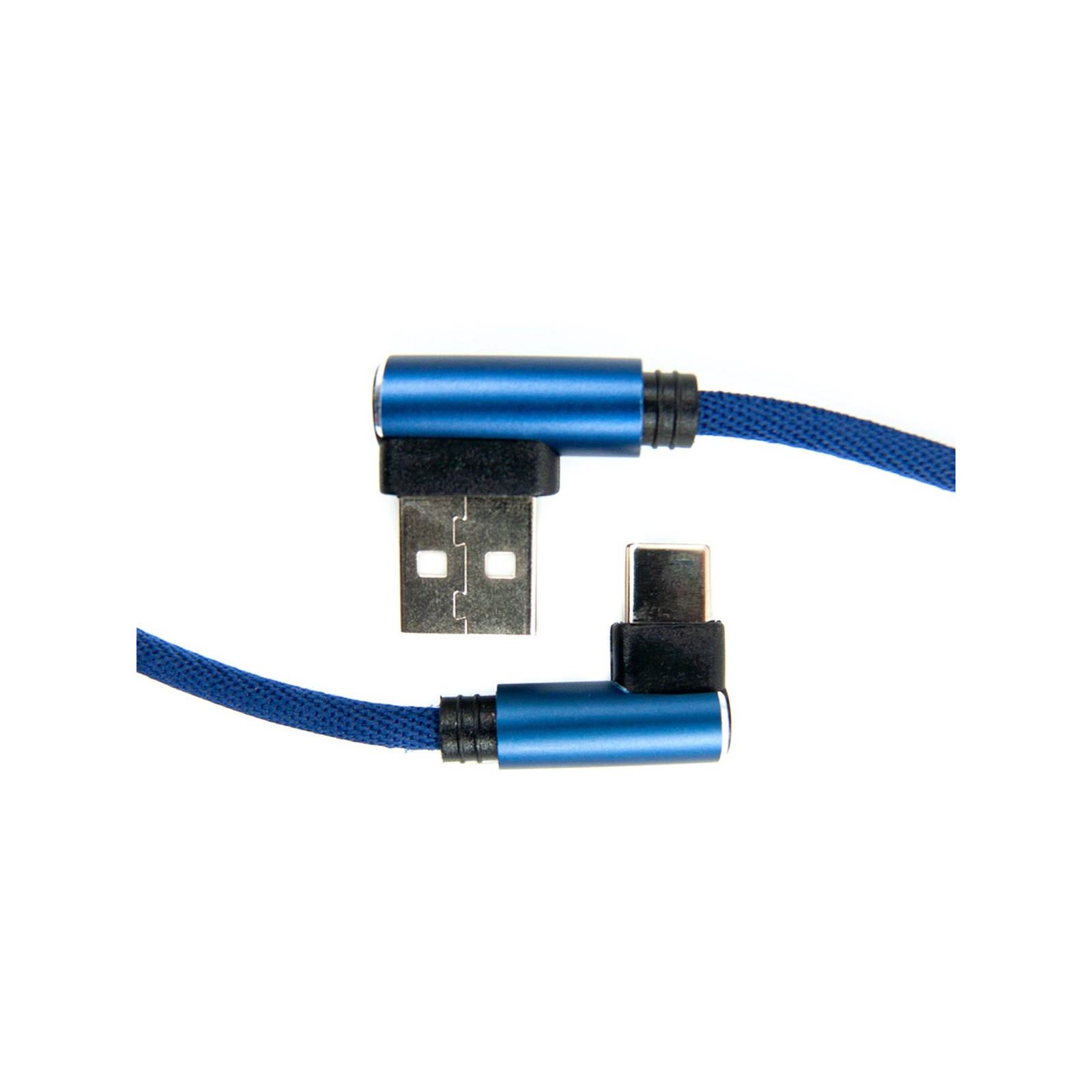 Дата кабель USB 2.0 AM to Type-C 0.25m blue Dengos (NTK-TC-UG-SHRT-SET-BLUE) зображення 2