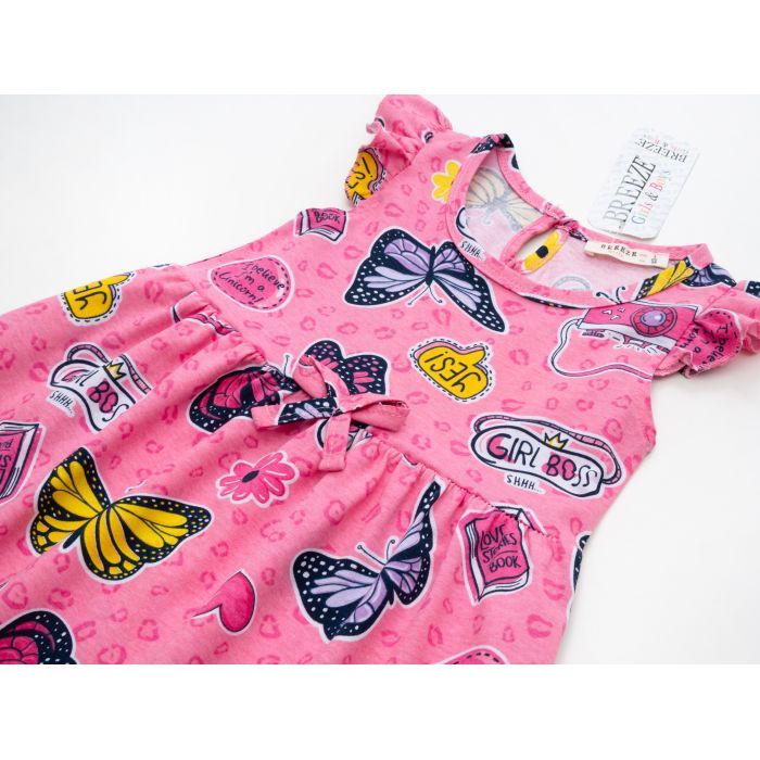 Плаття дитяче Breeze з метеликами (18692-116G-pink) зображення 3