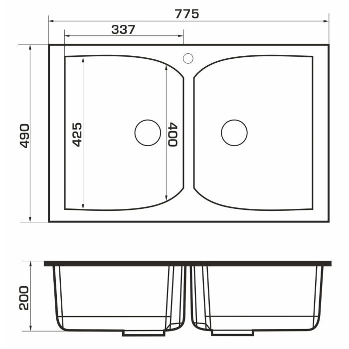 Мийка кухонна GRANADO CORDOBA terra (gr1203) зображення 6