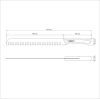 Кухонный нож Tramontina Churrasco Black для тонкої нарізки 305 мм (22842/112) изображение 2