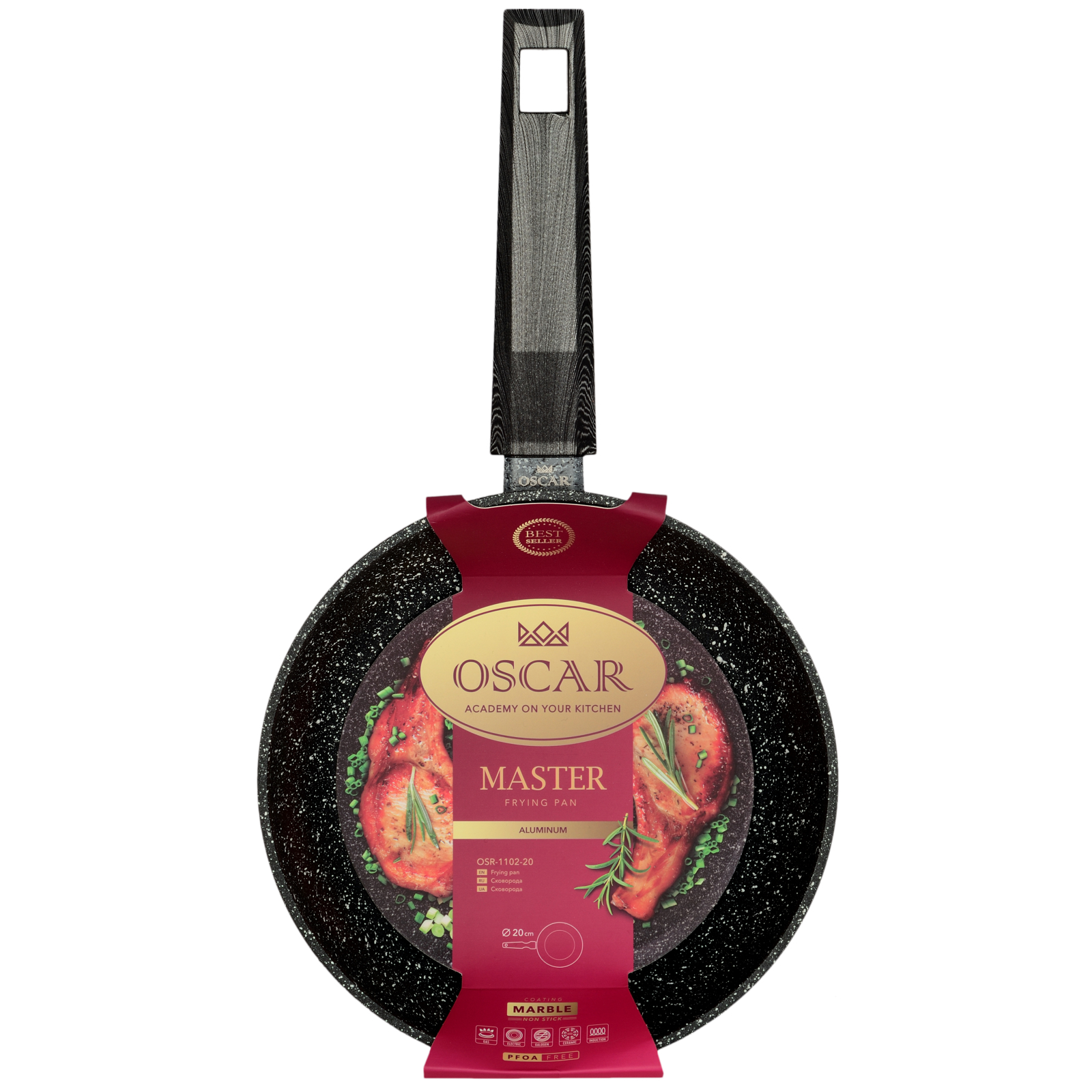 Сковорода Oscar Master 20 см (OSR-1102-20) изображение 3