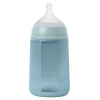 Пляшечка для годування Suavinex Colour Essence силіконова, повільний потік,240 мл, блакитна (308071) зображення 2