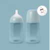 Пляшечка для годування Suavinex Colour Essence силіконова, повільний потік,240 мл, блакитна (308071) зображення 4