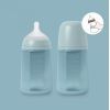 Бутылочка для кормления Suavinex Colour Essence силиконовая, медленный поток, 240 мл, голубая (308071) изображение 4