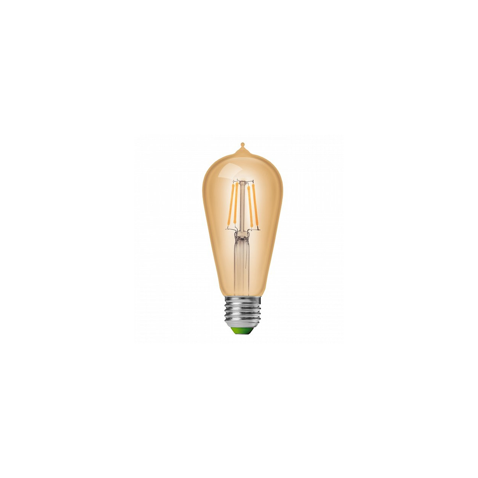 Лампочка Eurolamp ST64 7W E27 2700K (MLP-LED-ST64-07273(Amber)) изображение 2