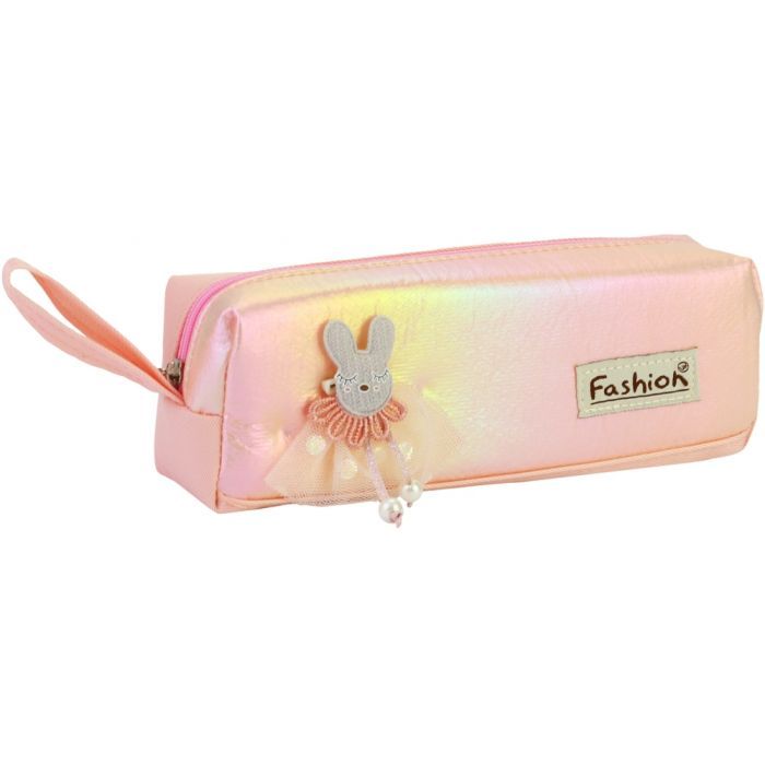 Пенал Cool For School 1 отделение с аппликацией Розовый (CF6891-pink)
