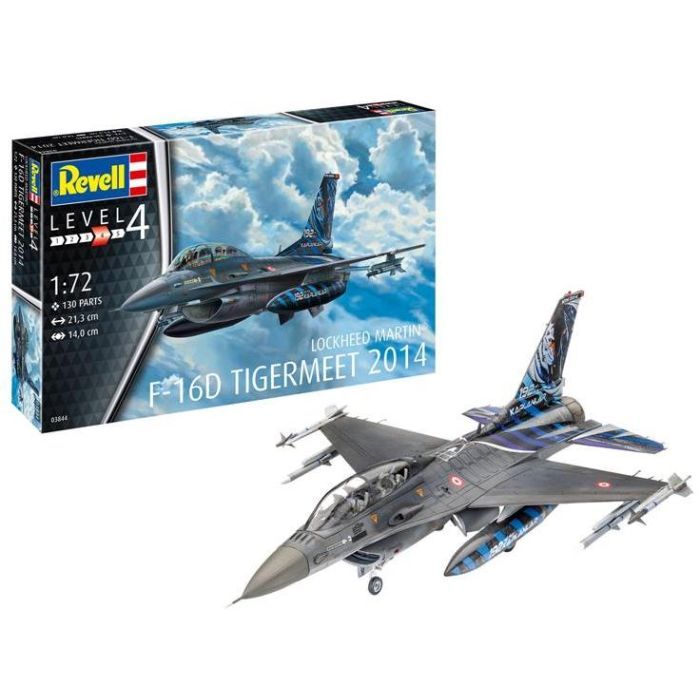 Сборная модель Revell Самолет F-16D Tigermeet 2014 уровень 4, 1:72 (RVL-03844) изображение 2