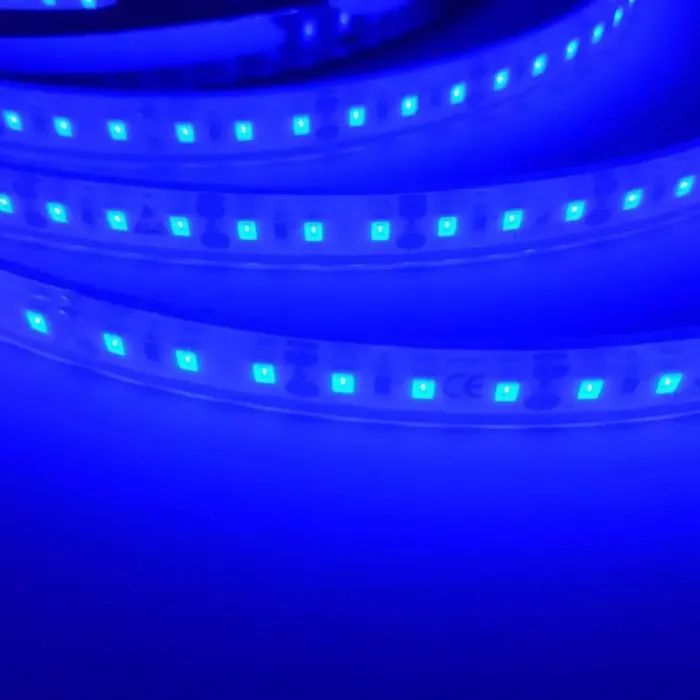 Світлодіодна стрічка LED-STIL 9,6 Вт/м 2835 120 діодів IP68 12 Вольт 130 lm СИНІЙ (DFN2835-120A-IP68-B) зображення 4