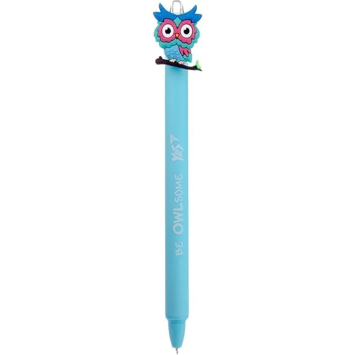 Ручка шариковая Yes Cute owl автоматическая 0,7 мм синяя (412007)