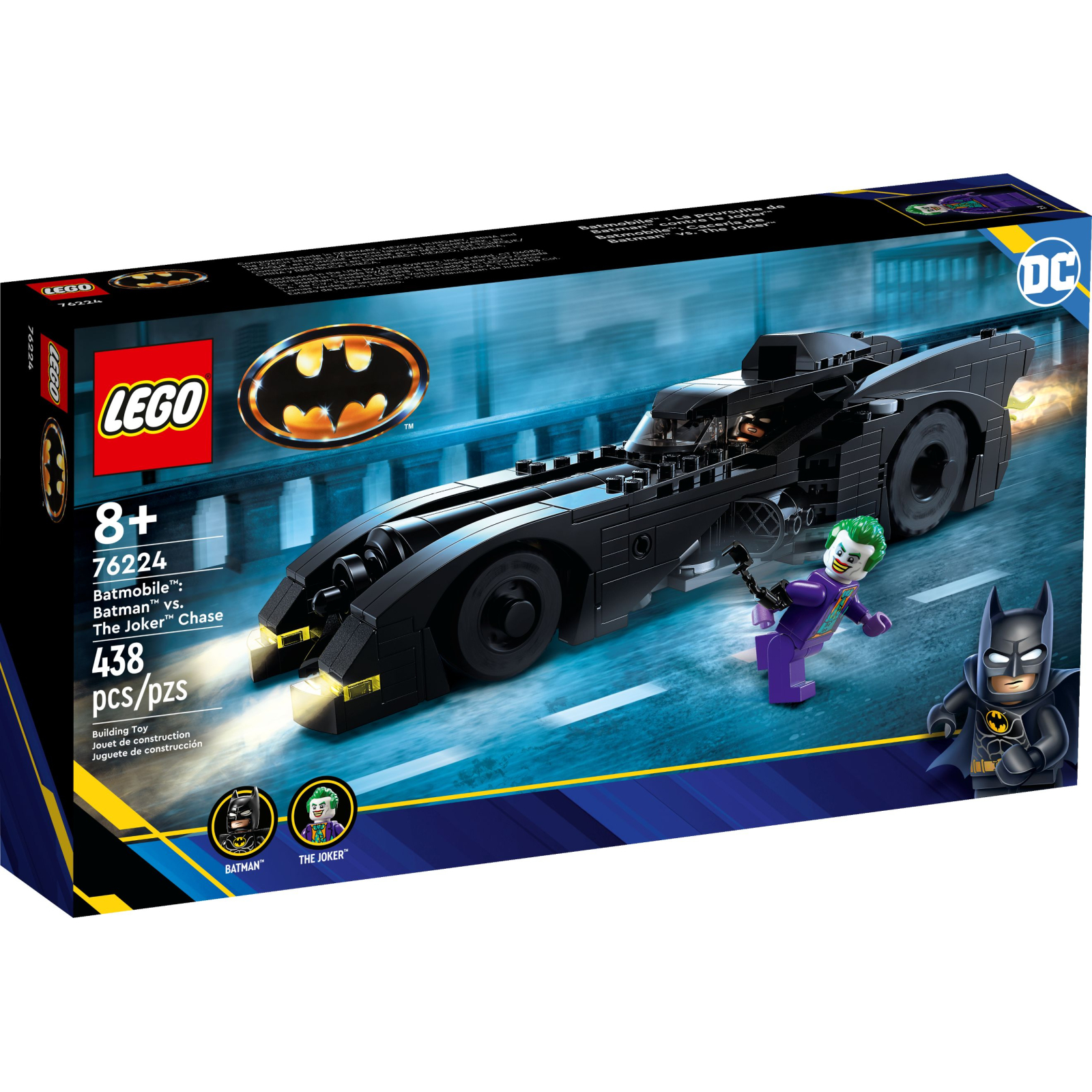 Конструктор LEGO DC Batman Бетмобіль: Переслідування. Бетмен проти Джокера (76224)