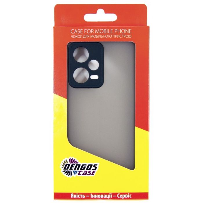 Чехол для мобильного телефона Dengos Matte Xiaomi Redmi Note 12 Pro 5g (black) (DG-TPU-MATT-128) изображение 4