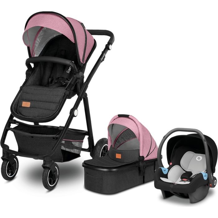 Коляска Lionelo 3 в 1 Amber Pink Rose (LO-AMBER PINK ROSE (3in1)) изображение 5