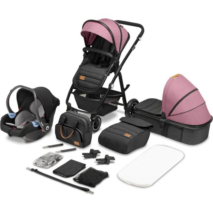 Коляска Lionelo 3 в 1 Amber Pink Rose (LO-AMBER PINK ROSE (3in1)) изображение 6