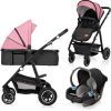 Коляска Lionelo 3 в 1 Amber Pink Rose (LO-AMBER PINK ROSE (3in1))