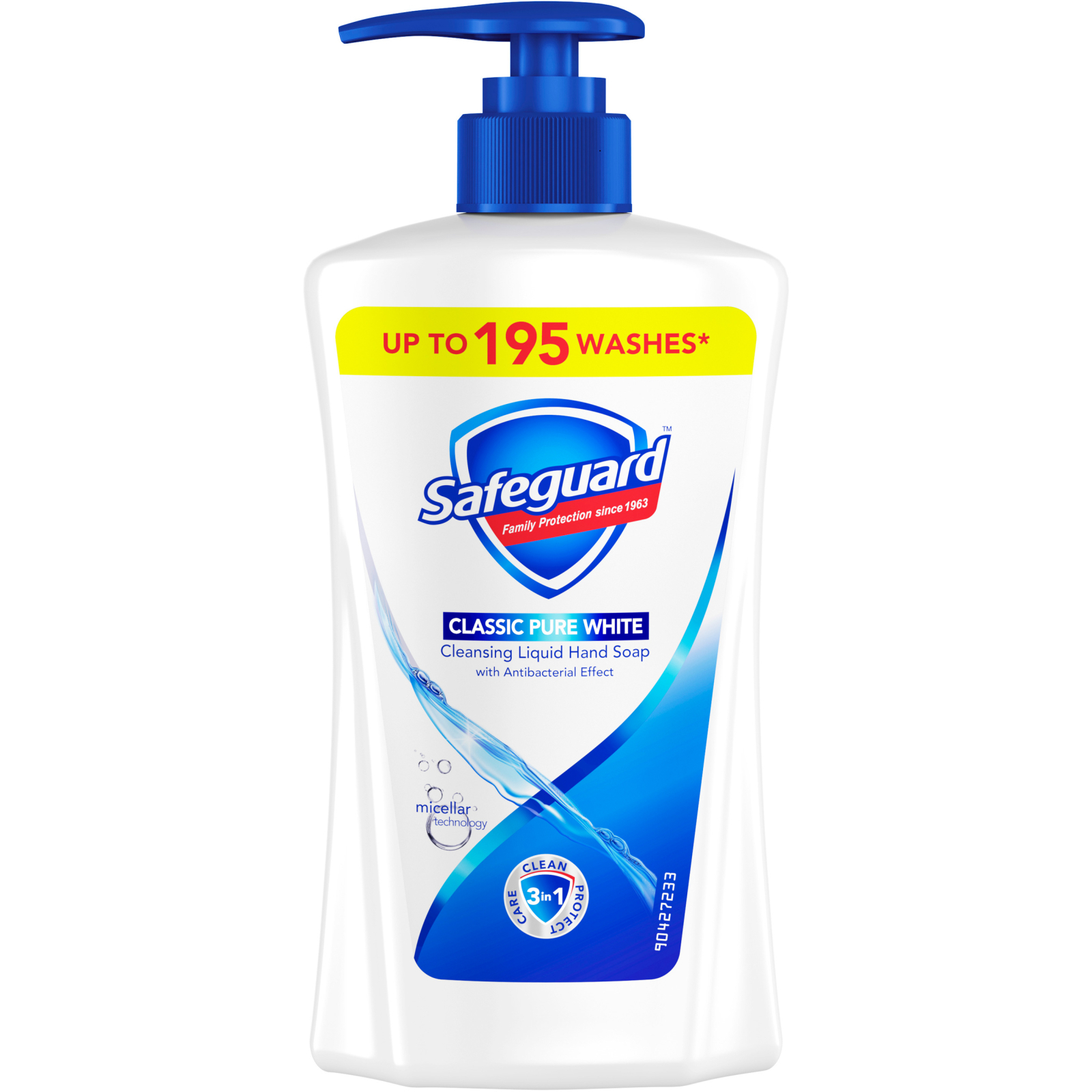 Жидкое мыло Safeguard Классическое с антибактериальным эффектом 390 мл (8006540865606)