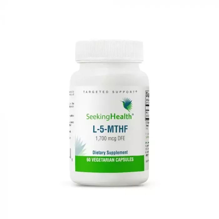 Вітамін Seeking Health Метилфолат, L-5-MTHF, 60 вегетаріанських капсул (SKH-52057)