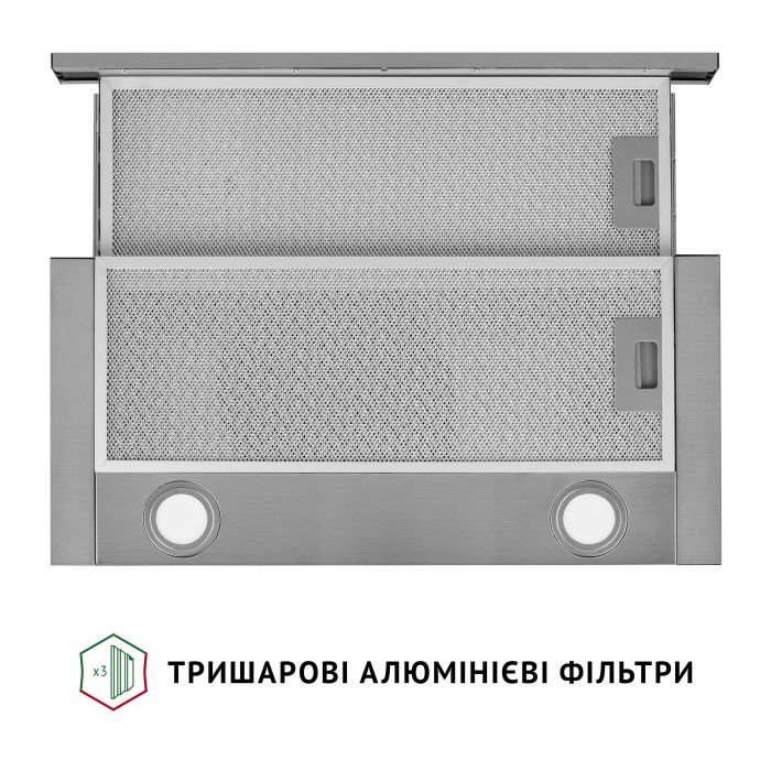 Витяжка кухонна Perfelli TL 6622 I 1000 LED зображення 7