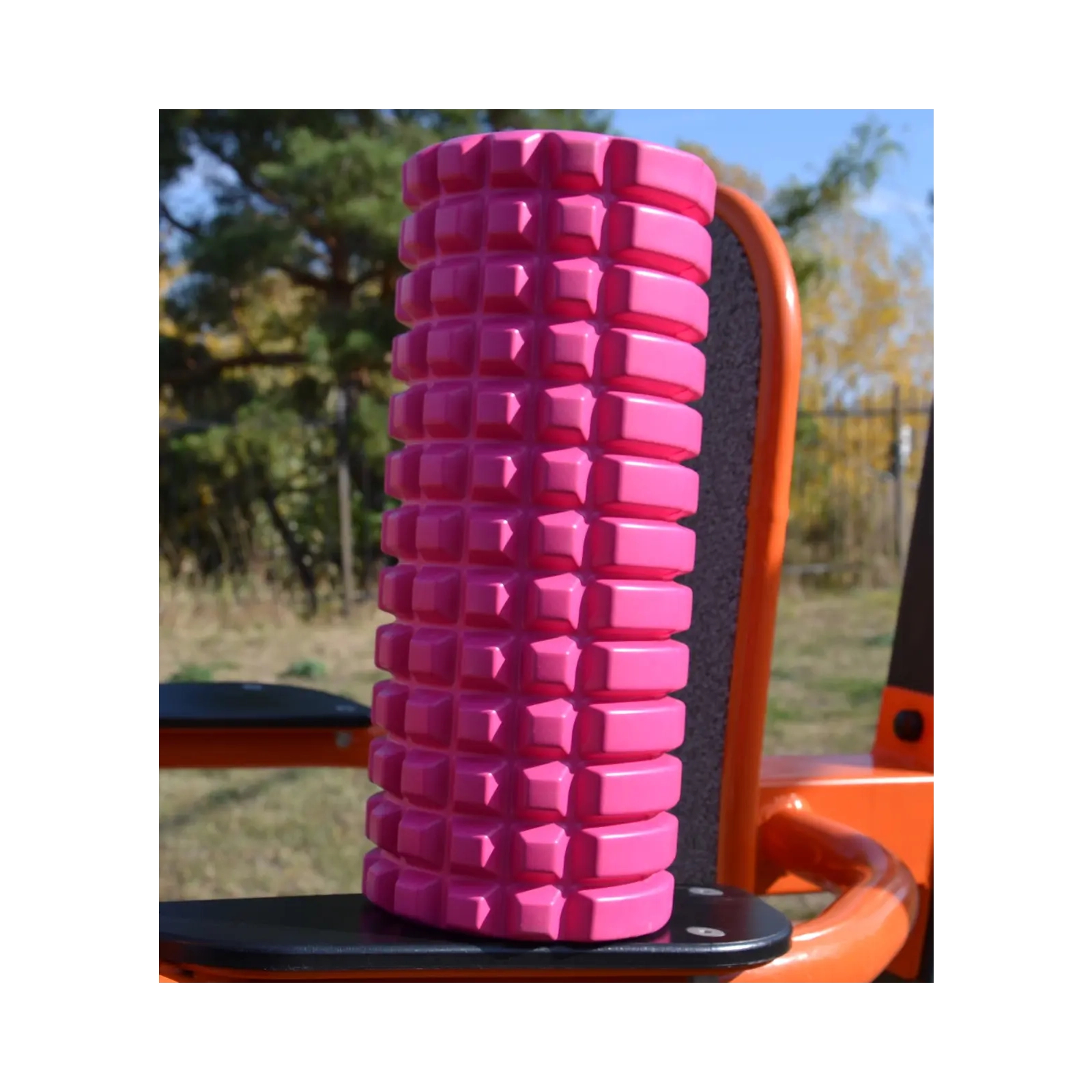 Масажний ролик U-Powex UP_1020 EVA foam roller 33x14см Pink (UP_1020_T1_Pink) зображення 6