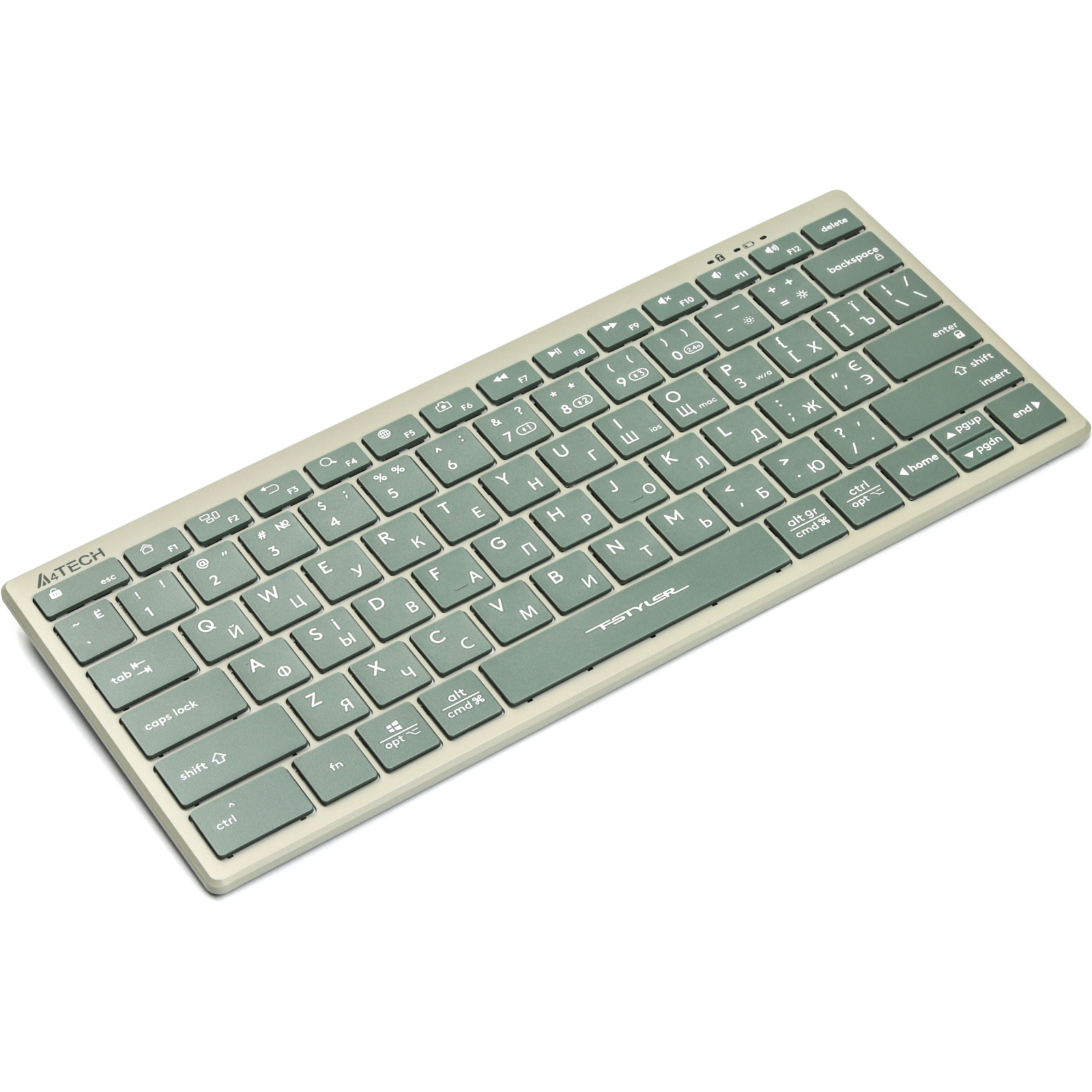 Клавіатура A4Tech FBX51C Wireless/Bluetooth White (FBX51C White) зображення 2