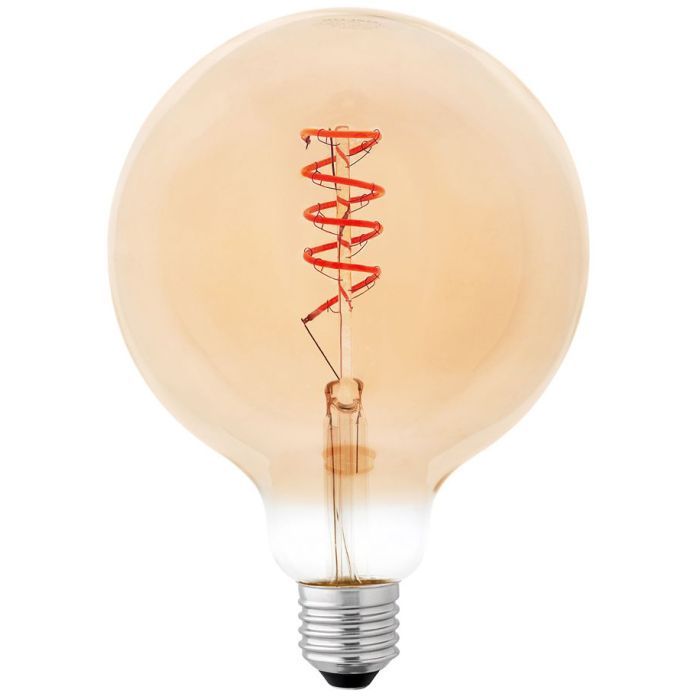 Лампочка Delux Globe G125 6Вт E27 2200К amber spiral filament (90018147)