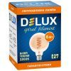 Лампочка Delux Globe G125 6Вт E27 2200К amber spiral filament (90018147) зображення 3