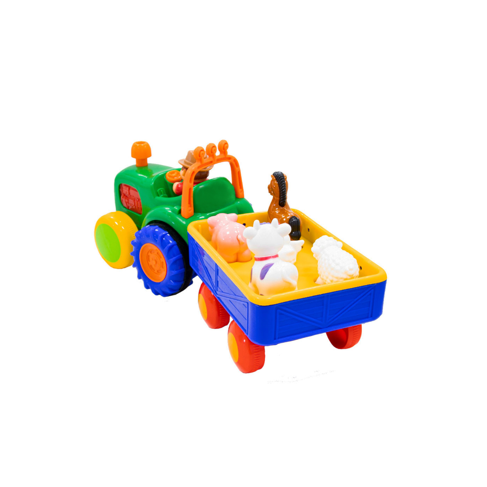Розвиваюча іграшка Kiddi Smart Трактор з трейлером (063180) зображення 2