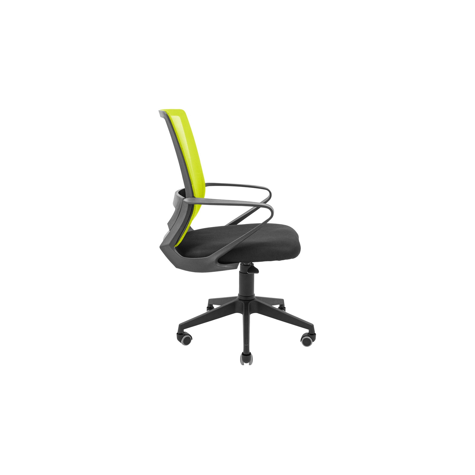 Офісне крісло Richman Робін Пластик Піастра Сітка чорна + зелена (ADD0003202) зображення 3