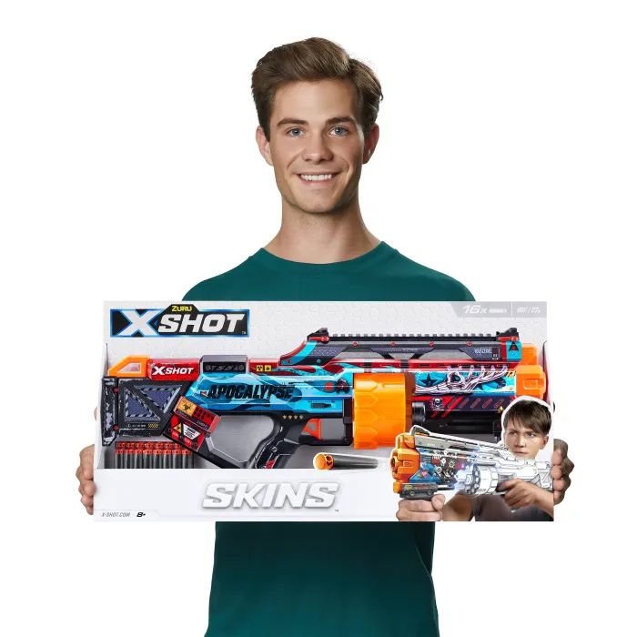 Іграшкова зброя Zuru X-Shot Швидкострільний бластер Skins Last Stand Faze (16 патронів) (36518H) зображення 9