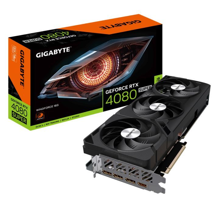Відеокарта GIGABYTE GeForce RTX4080 SUPER 16Gb WINDFORCE (GV-N408SWF3-16GD) зображення 2