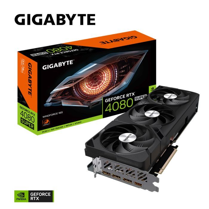Відеокарта GIGABYTE GeForce RTX4080 SUPER 16Gb WINDFORCE (GV-N408SWF3-16GD) зображення 6