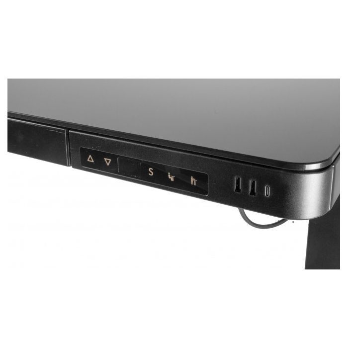 Комп'ютерний стіл Barsky StandUp black glass 1200*600 (BST-11) зображення 5