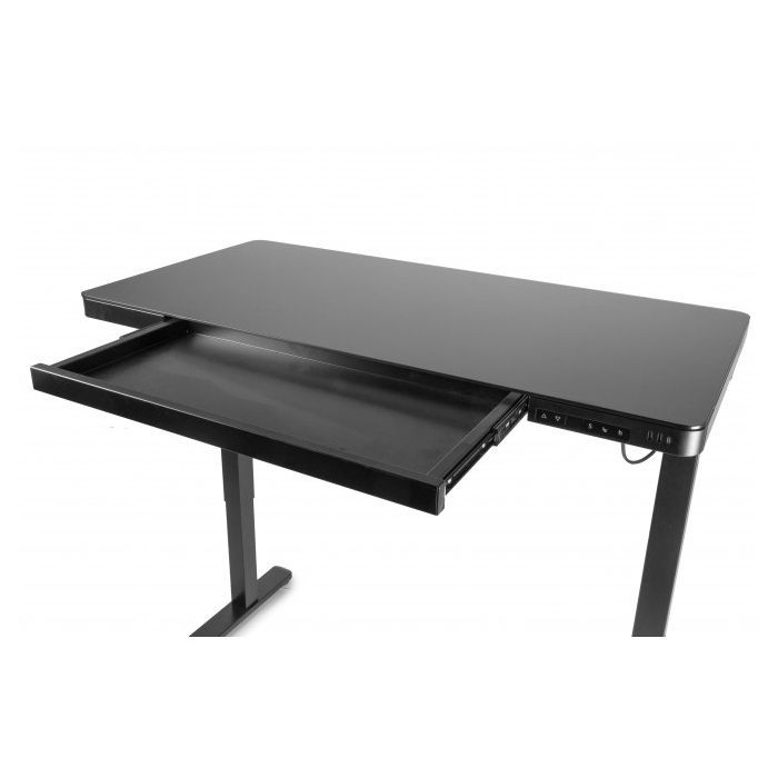 Комп'ютерний стіл Barsky StandUp black glass 1200*600 (BST-11) зображення 8