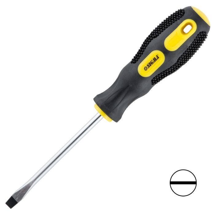 Отвертка Sigma шлицевая SL6.0x150мм CrV (4006401)
