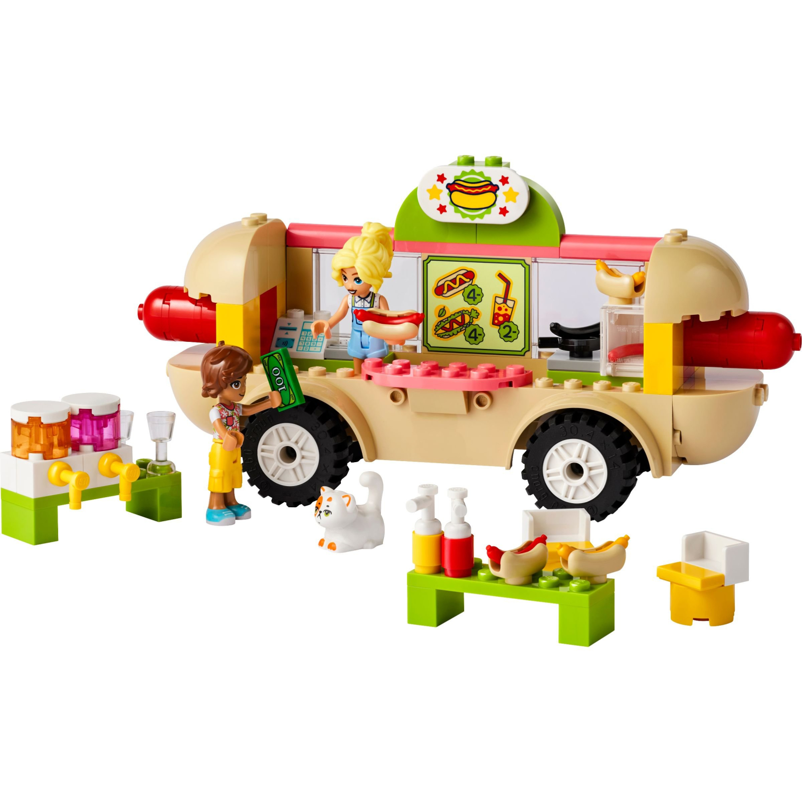 Конструктор LEGO Friends Вантажівка із гот-доґами 100 деталей (42633) зображення 2