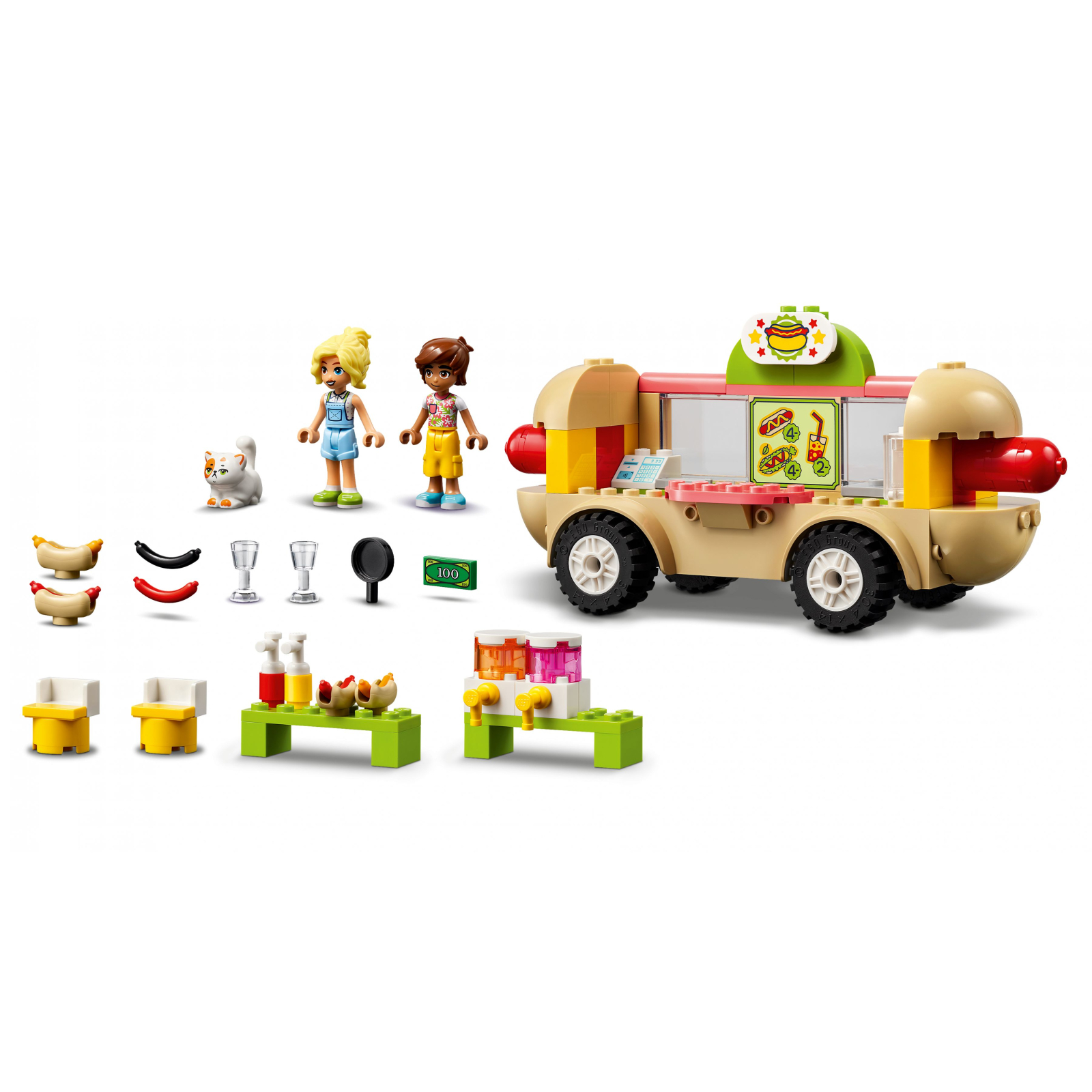 Конструктор LEGO Friends Вантажівка із гот-доґами 100 деталей (42633) зображення 3