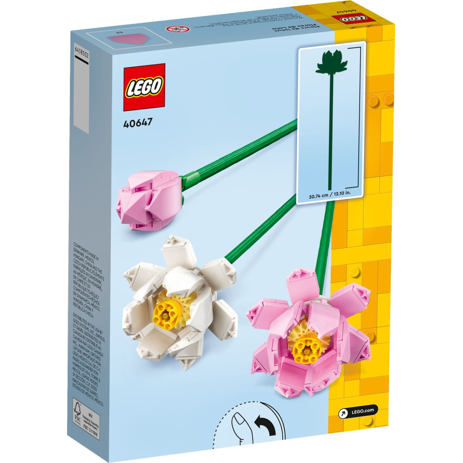 Конструктор LEGO Iconic Цветы лотоса 220 деталей (40647) изображение 3