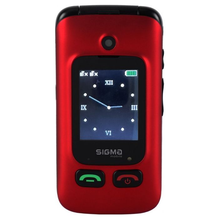 Мобильный телефон Sigma Comfort 50 Shell Duo Type-C Red Black (4827798212516)