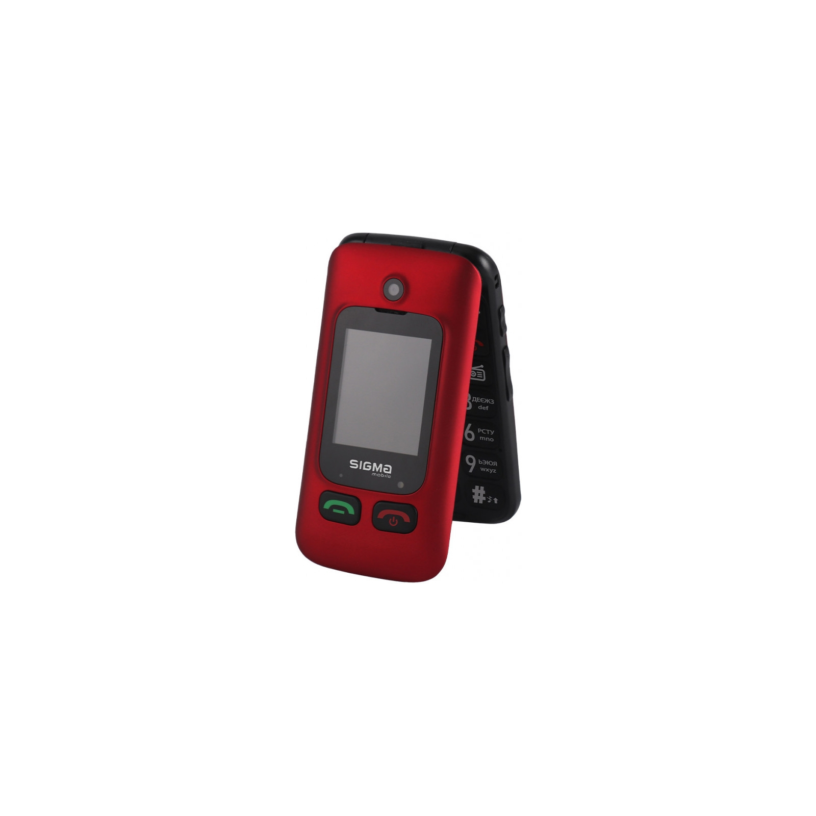 Мобільний телефон Sigma Comfort 50 Shell Duo Type-C Red Black (4827798212516) зображення 3