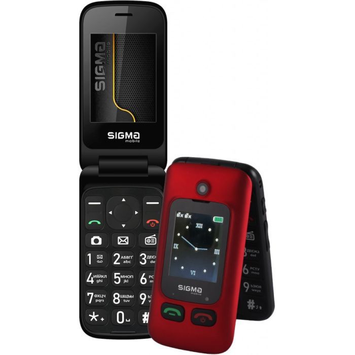 Мобильный телефон Sigma Comfort 50 Shell Duo Type-C Red Black (4827798212516) изображение 4