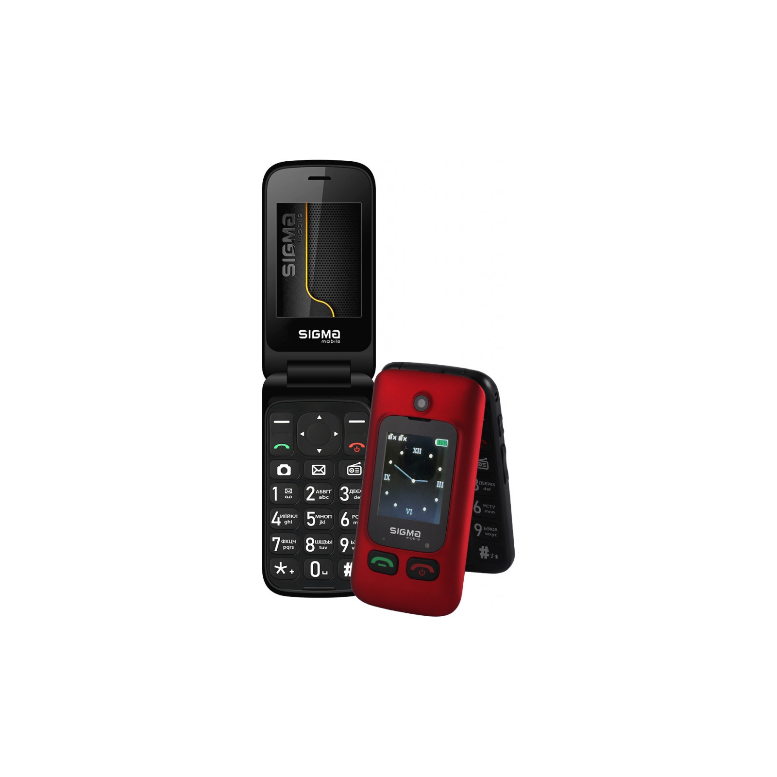 Мобильный телефон Sigma Comfort 50 Shell Duo Type-C Red Black (4827798212516) изображение 4