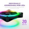 Кулер для корпуса NZXT F140RGB Duo (RF-D14DF-B1) изображение 10