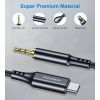 Переходник USB-C to jack 3.5mm stereo audio (CDLA) 2.0m Choetech (AUX008-BK) изображение 4