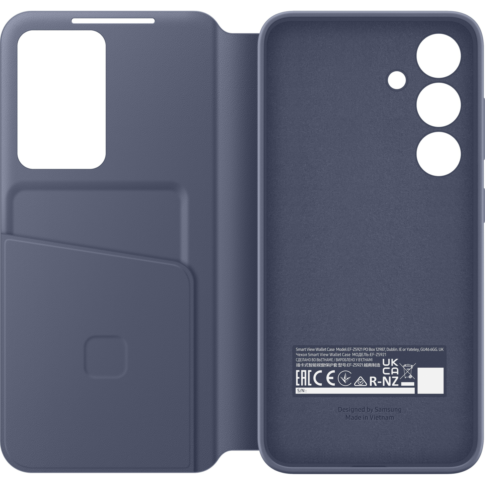 Чехол для мобильного телефона Samsung Galaxy S24 (S921) Smart View Wallet Case Violet (EF-ZS921CVEGWW) изображение 5