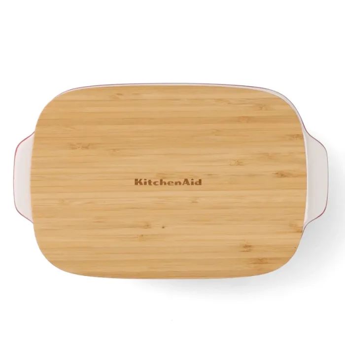 Форма для выпечки KitchenAid з кришкою керамогранітна 1,9 л Фісташкова (CC007425-001) изображение 3