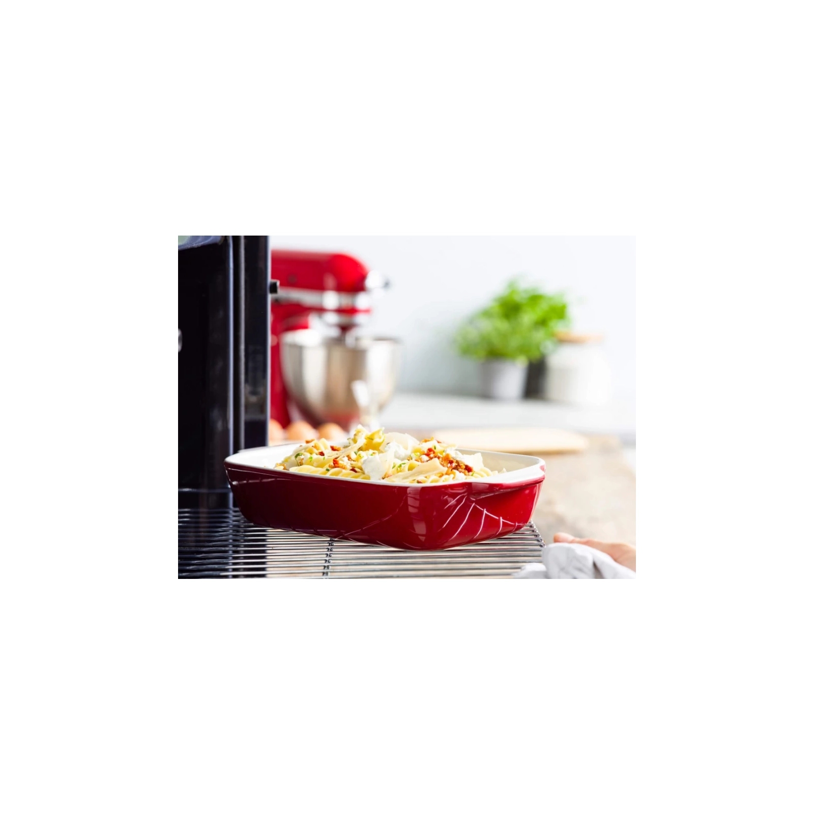 Форма для выпечки KitchenAid з кришкою керамогранітна 3,8 л Червона (CC006108-001) изображение 6