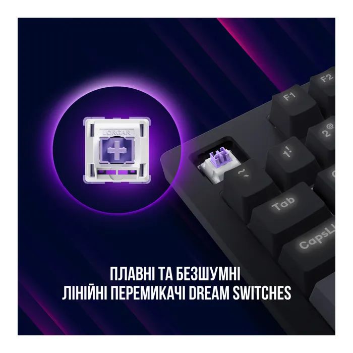 Клавиатура Lorgar Azar 514 RGB USB UA Black (LRG-GK514B-UA) изображение 6