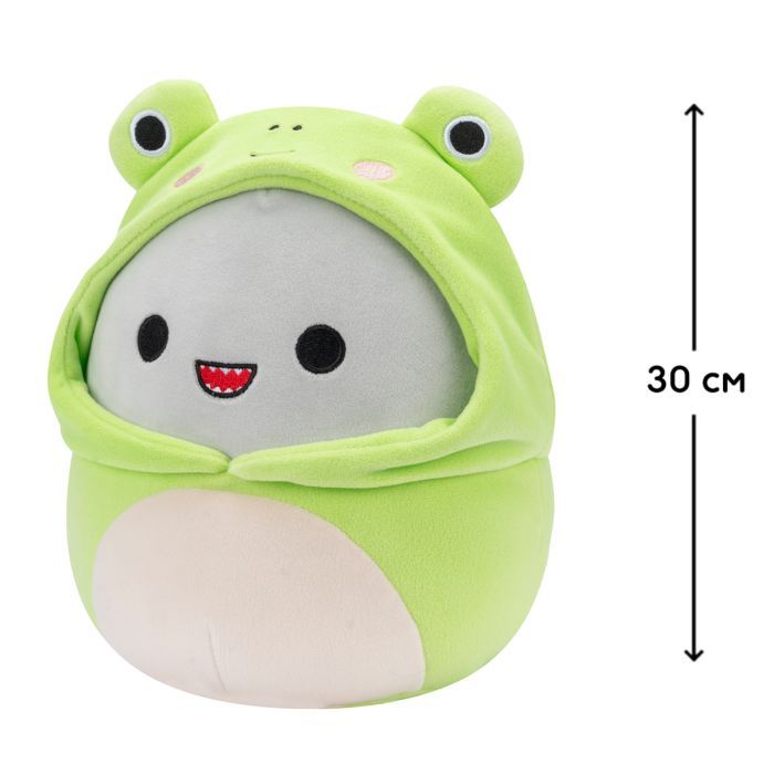 М'яка іграшка Squishmallows Акула Гордон 30 см, у одязі (SQER00932) зображення 2
